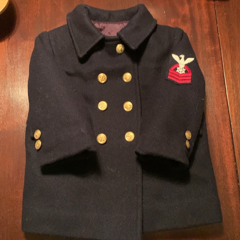 Navy wool child’s coat